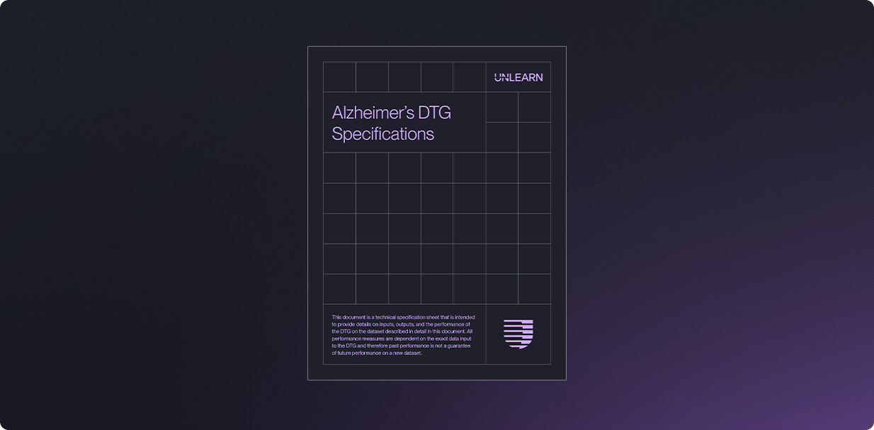 Alzheimer's disease digital twin generator spec sheet thumbnail