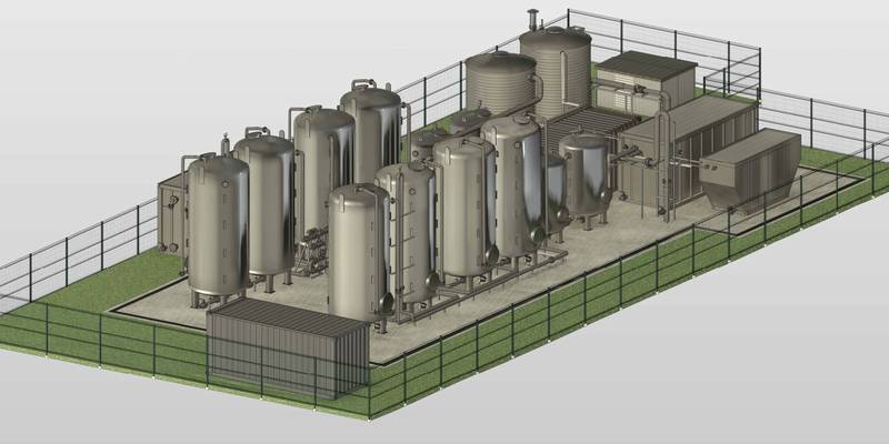 Modellierung einer Grundwasserreinigungsanlage
