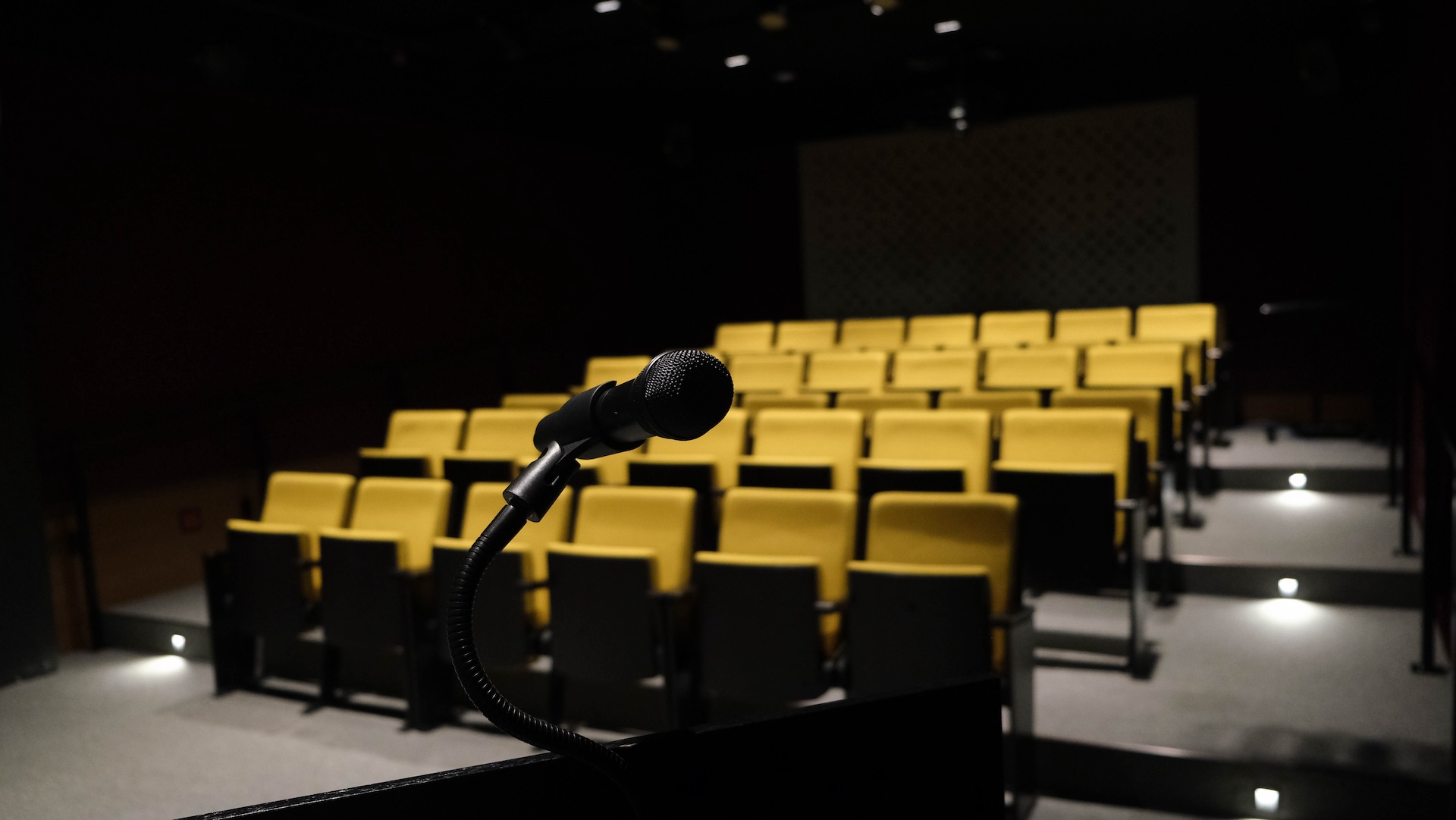 microphone and seats
