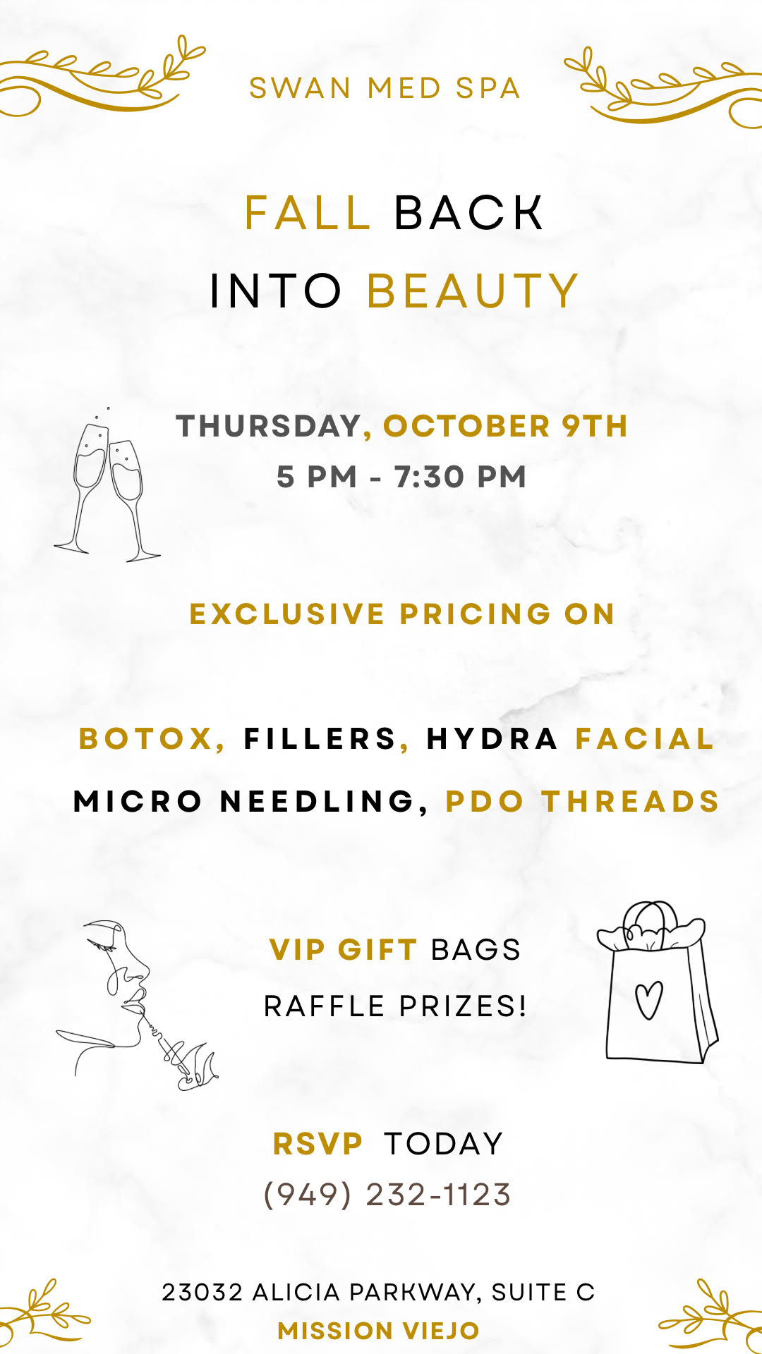 Swan Med Spa - Fall Into Radiance Event