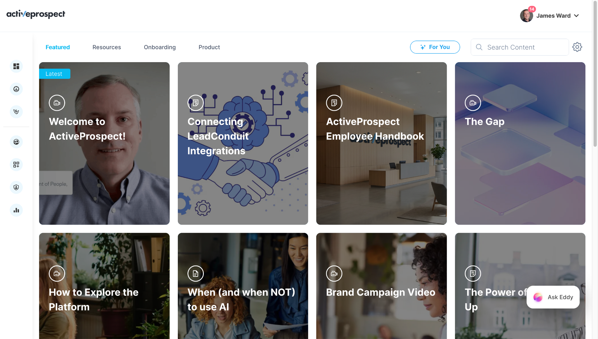 ActiveProspect's Explore dashboard in Continu