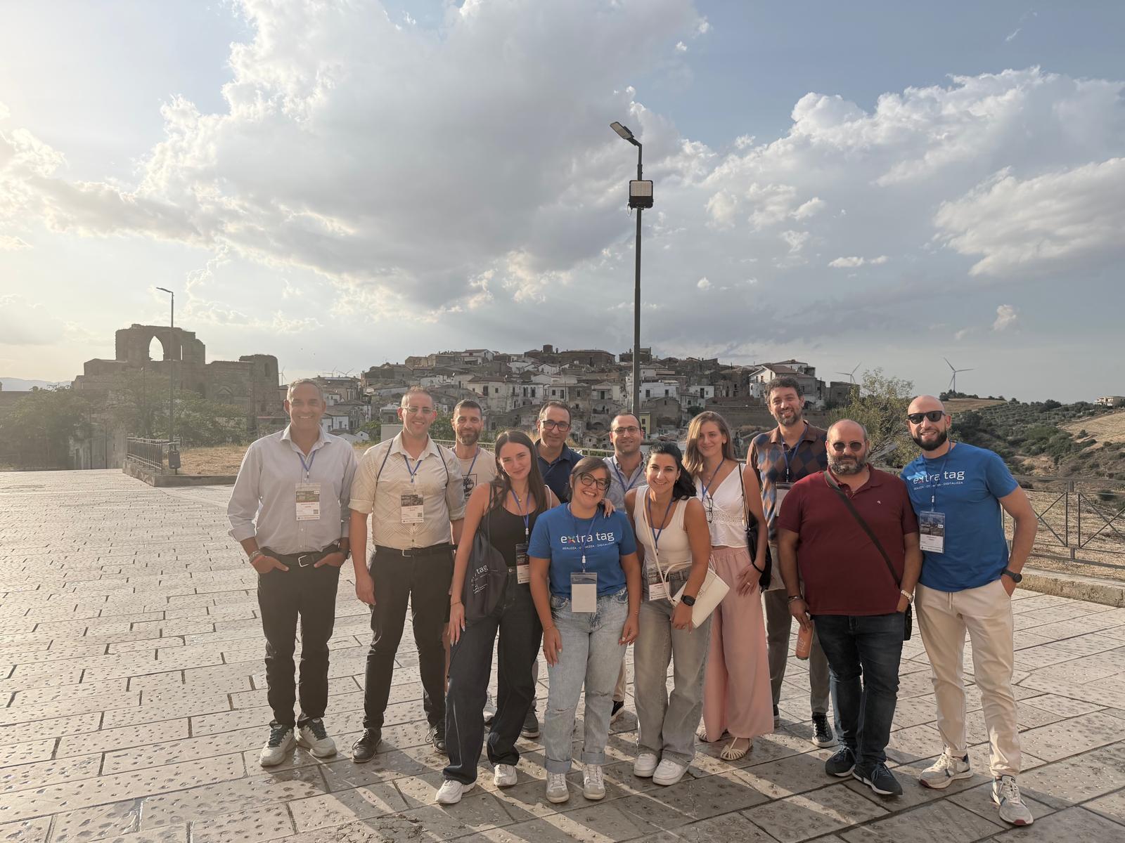 Gruppo dell’Academy riunito nel paesaggio lucano