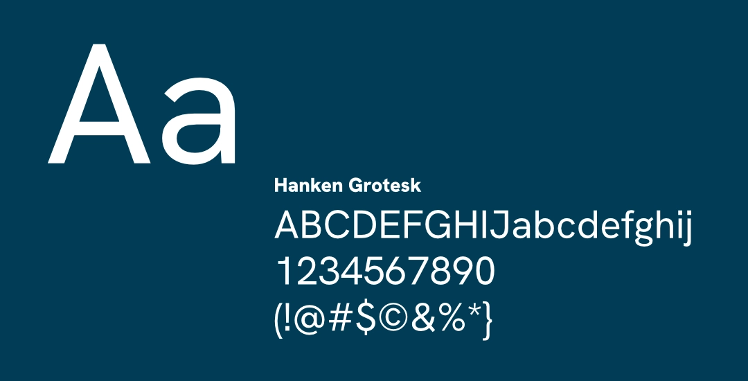 Brand font.