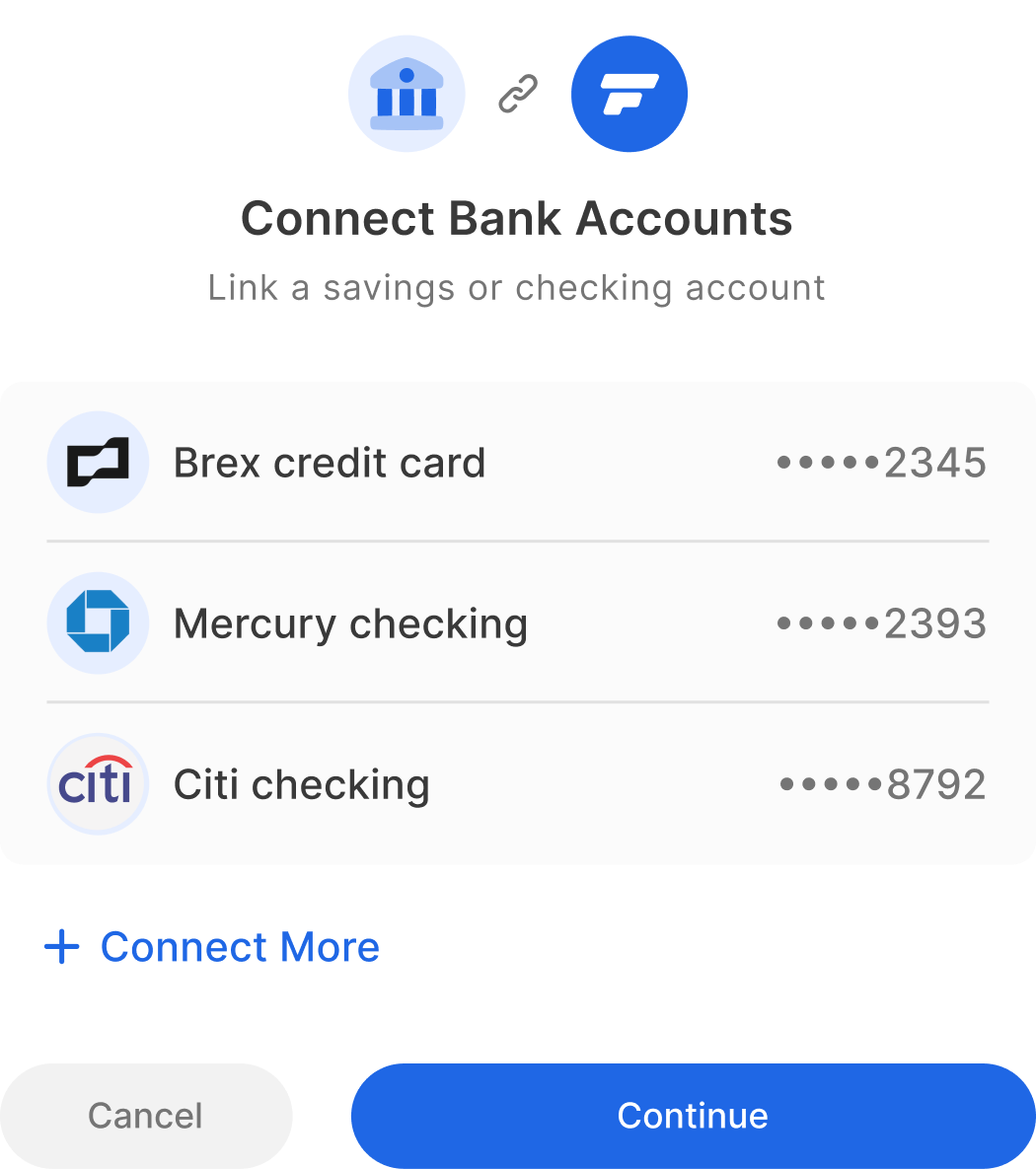 Connect your accounts