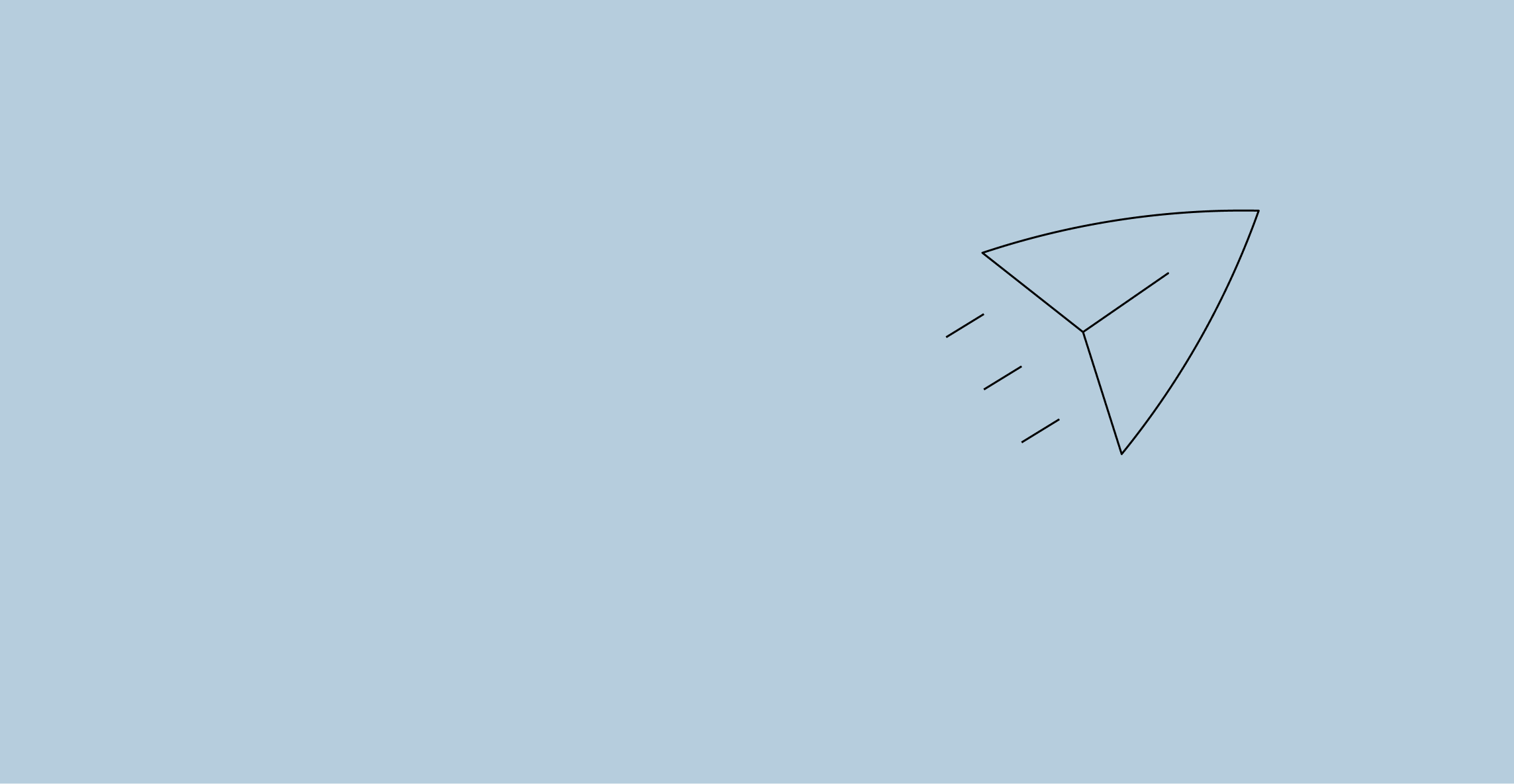 Paperplane flying