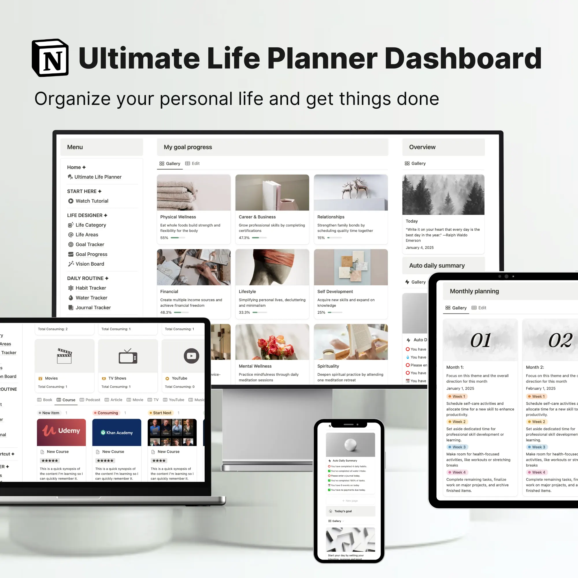 Ultimate Notion Life Planner cover
