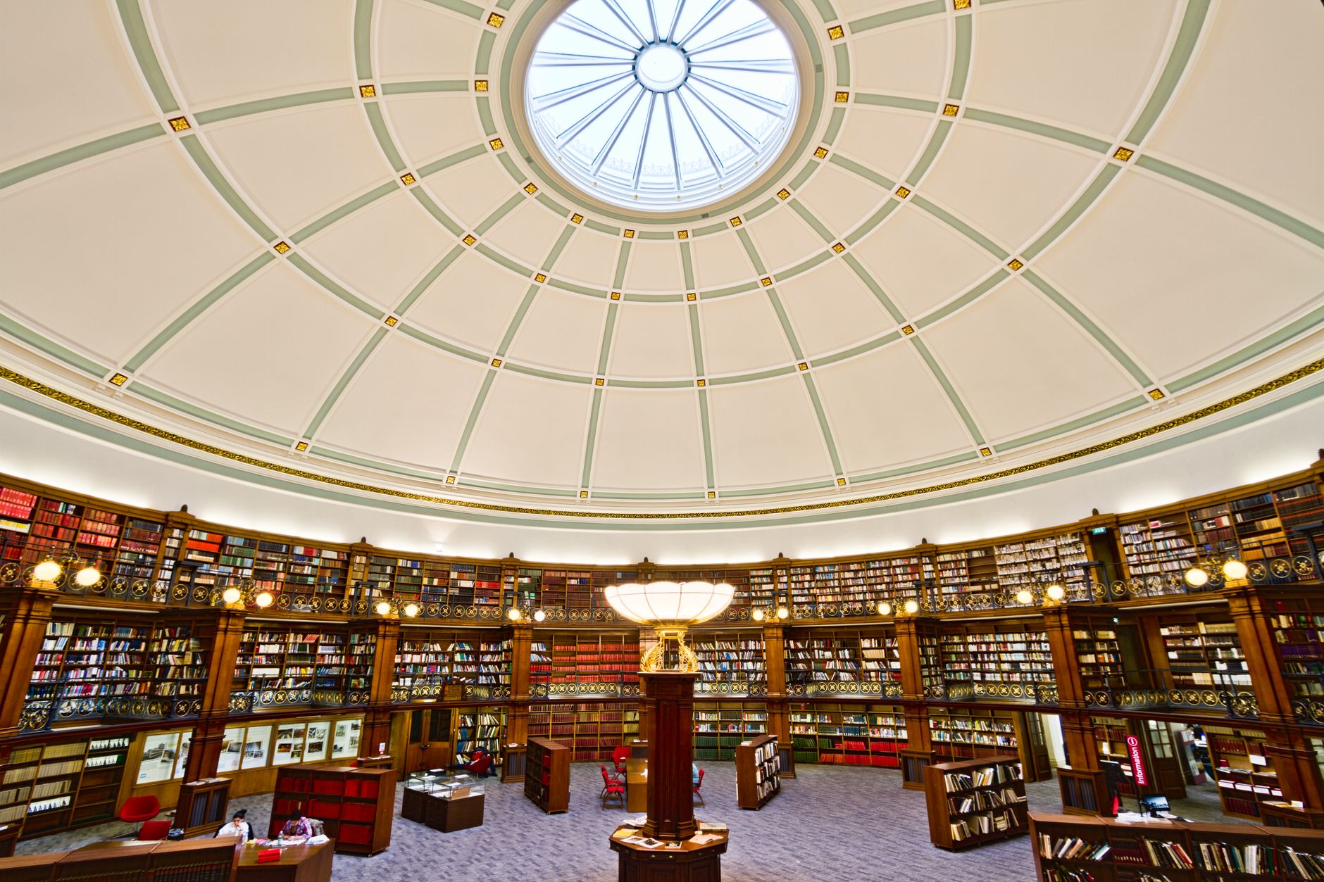 Dome of Picton Reading Room at Liverpool Central Library, symbolising the search for knowledge when young people turn to AI chatbots for legal help
