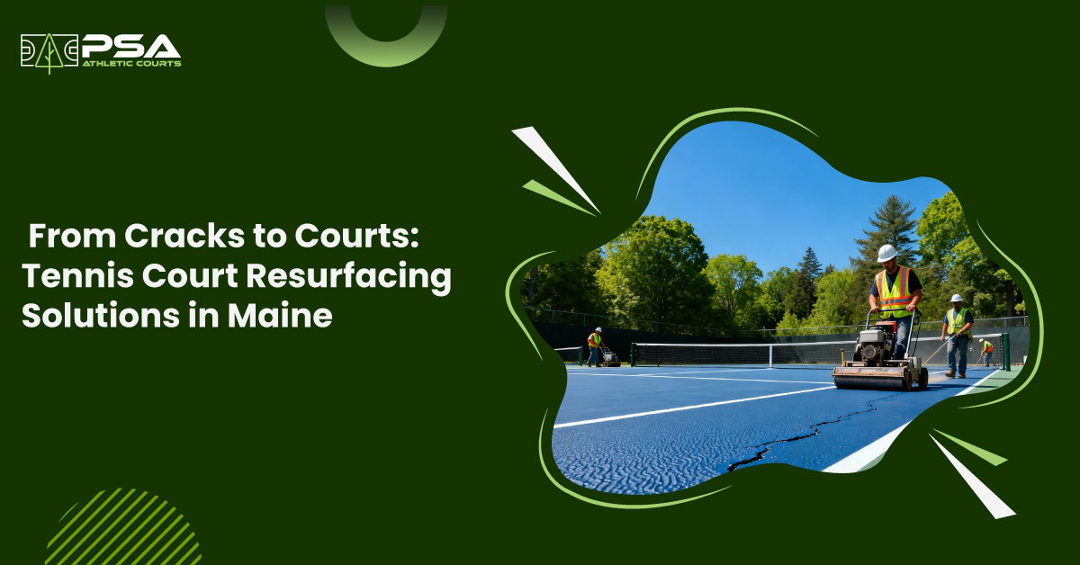 tennis court resurfacing maine