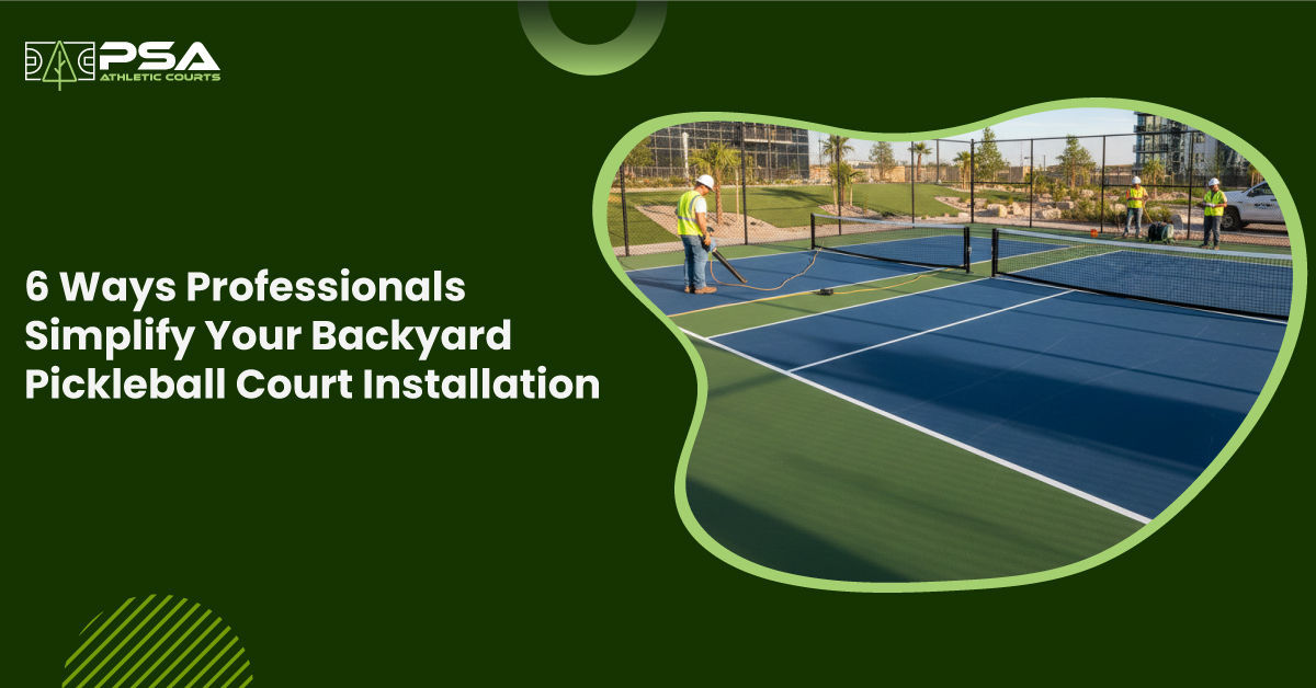 Backyard Pickleball Court Installation