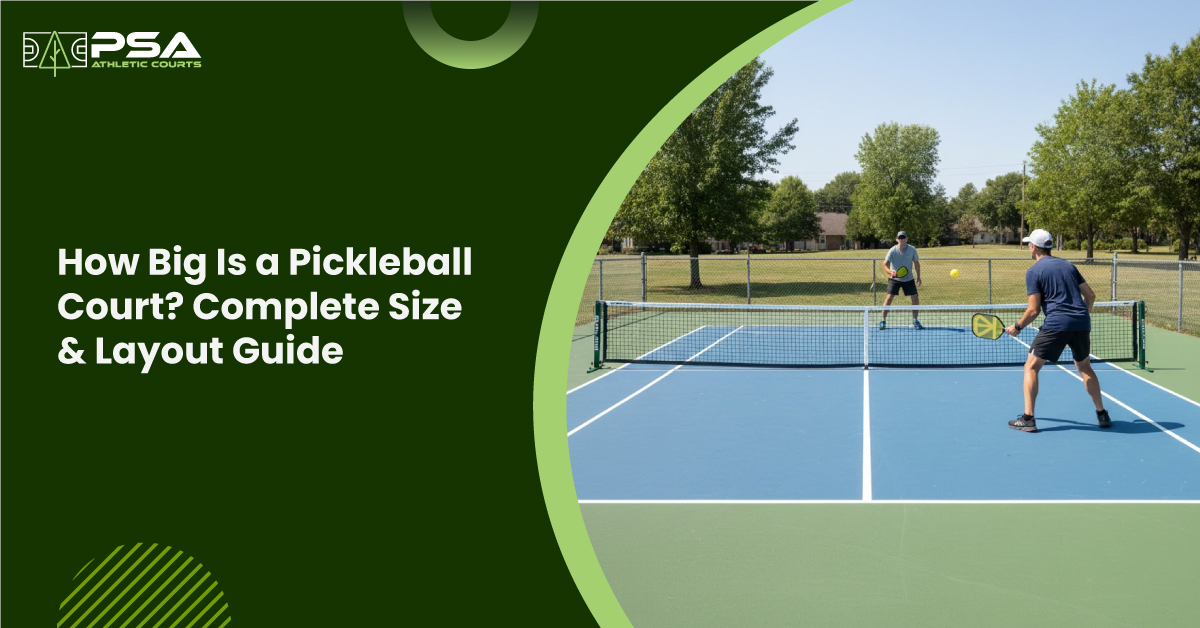 how big is pickleball court