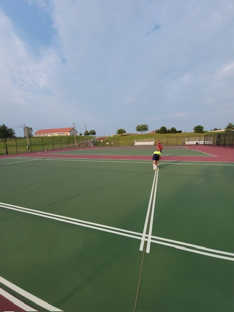 Resurfaced Outdoor Tennis Court