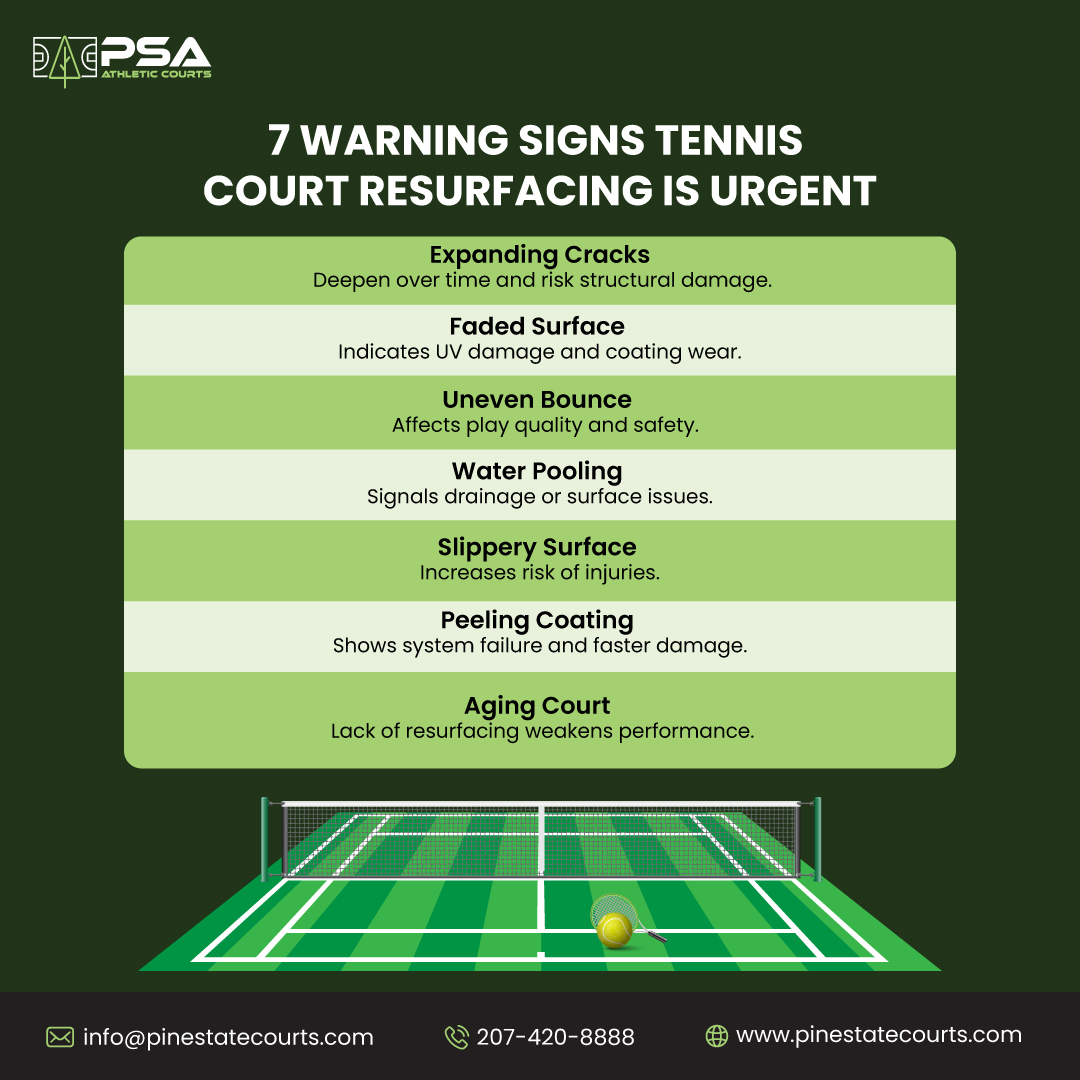 7 Signs Tennis Court Resurfacing Can’t be Delayed