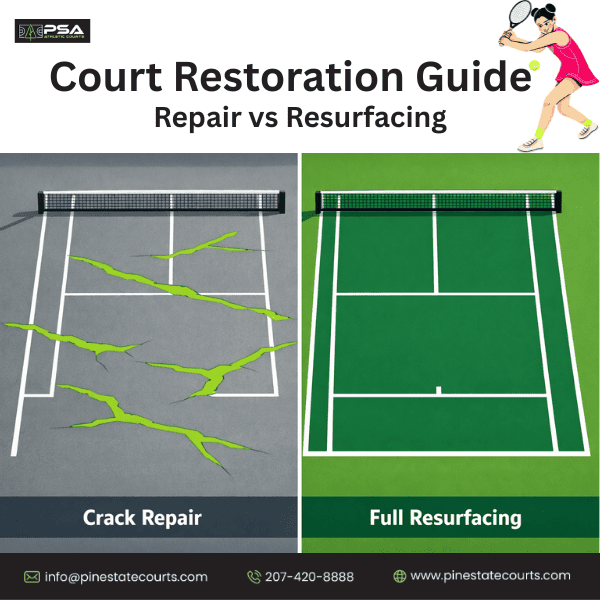 Tennis Court Restoration Guide by Pine state court