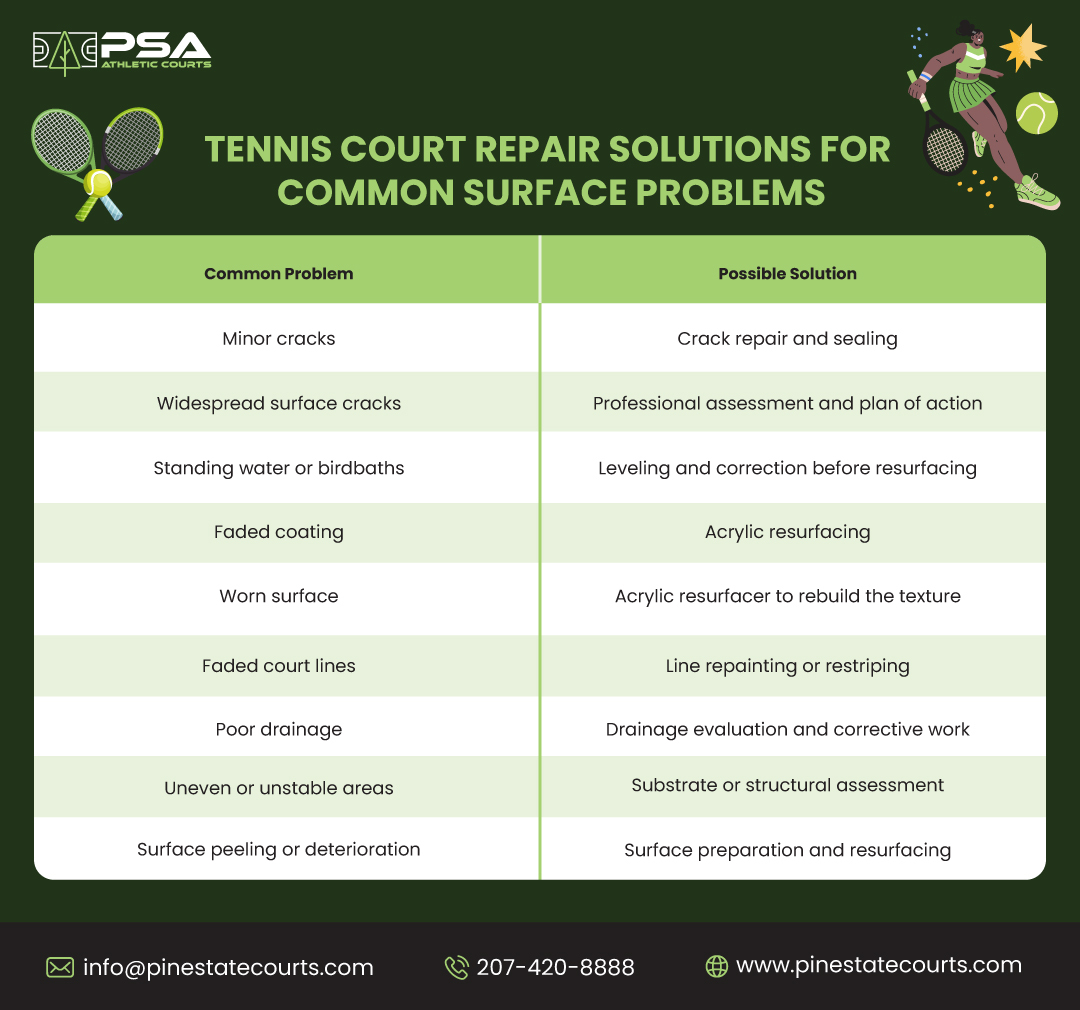 Tennis Court Problems and Their Solutions