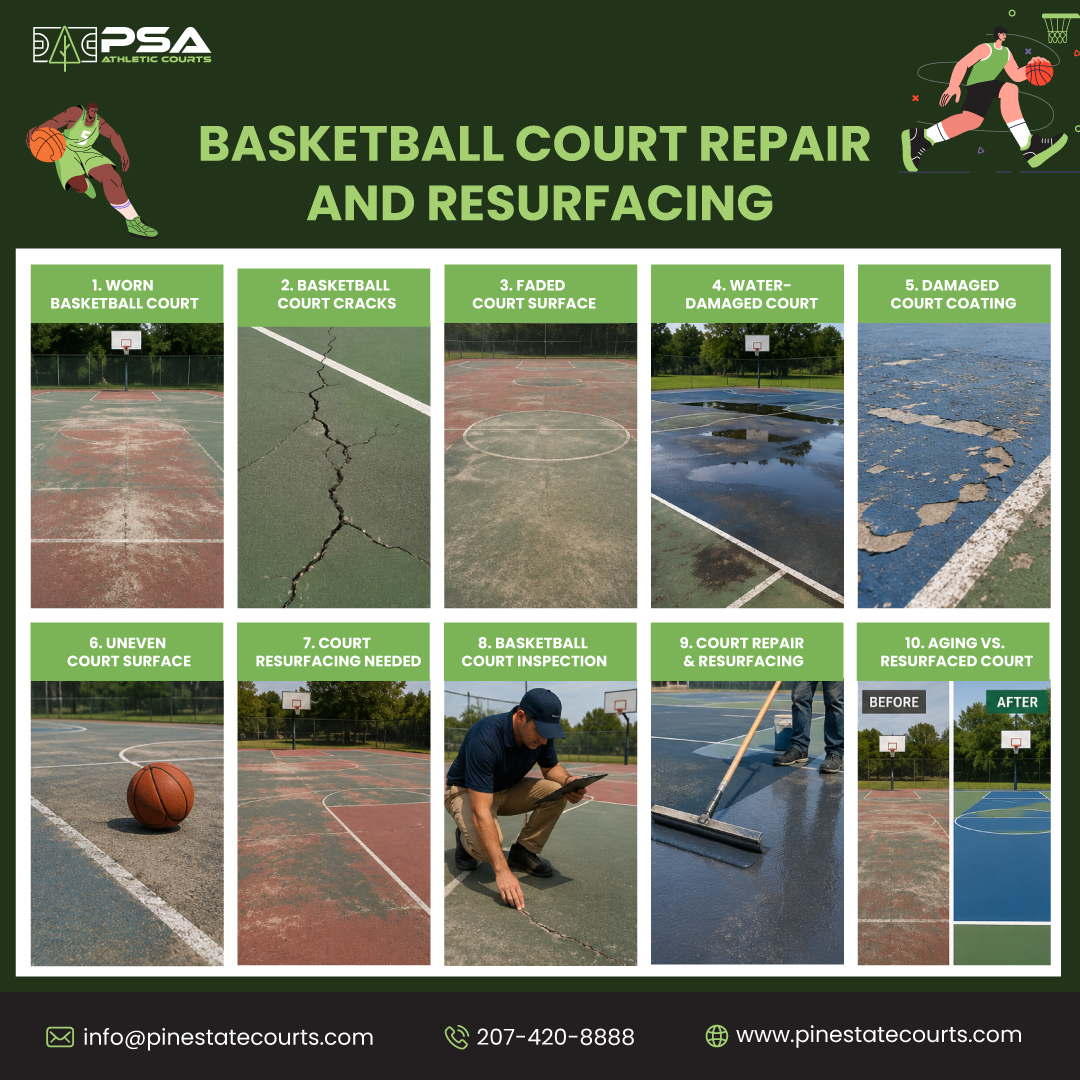 Signs Your Basketball Court Needs Resurfacing