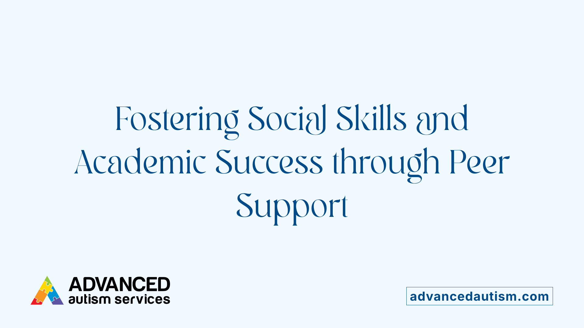Fostering Social Skills and Academic Success through Peer Support