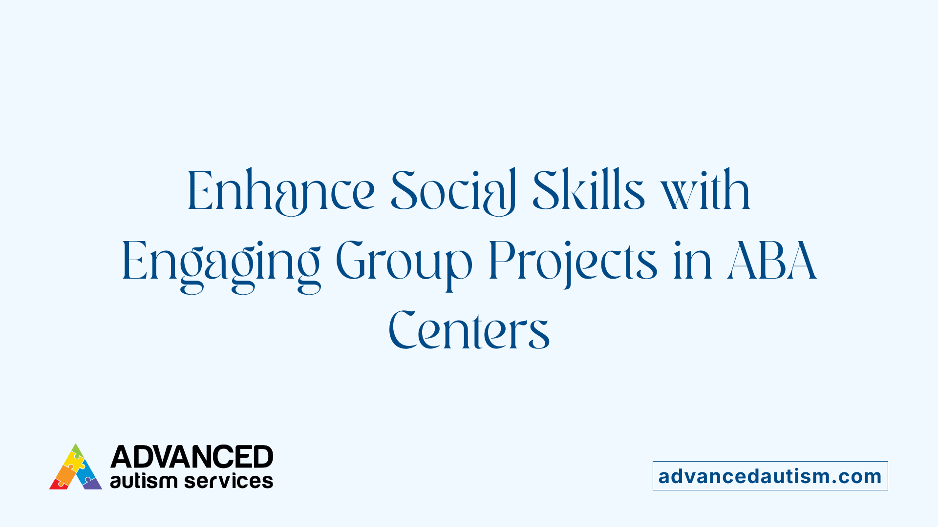 Enhance Social Skills with Engaging Group Projects in ABA Centers