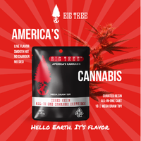 Big Tree America's Cannabis Hello Earth. It’s flavor. vape cartridge