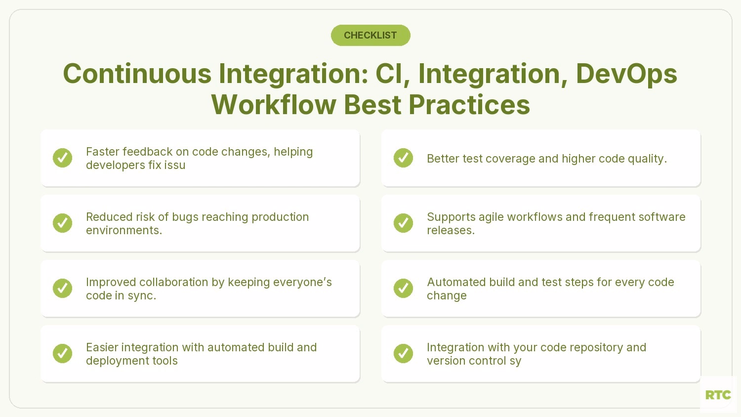Continuous Integration: CI, Integration, DevOps Workflow Best Practices