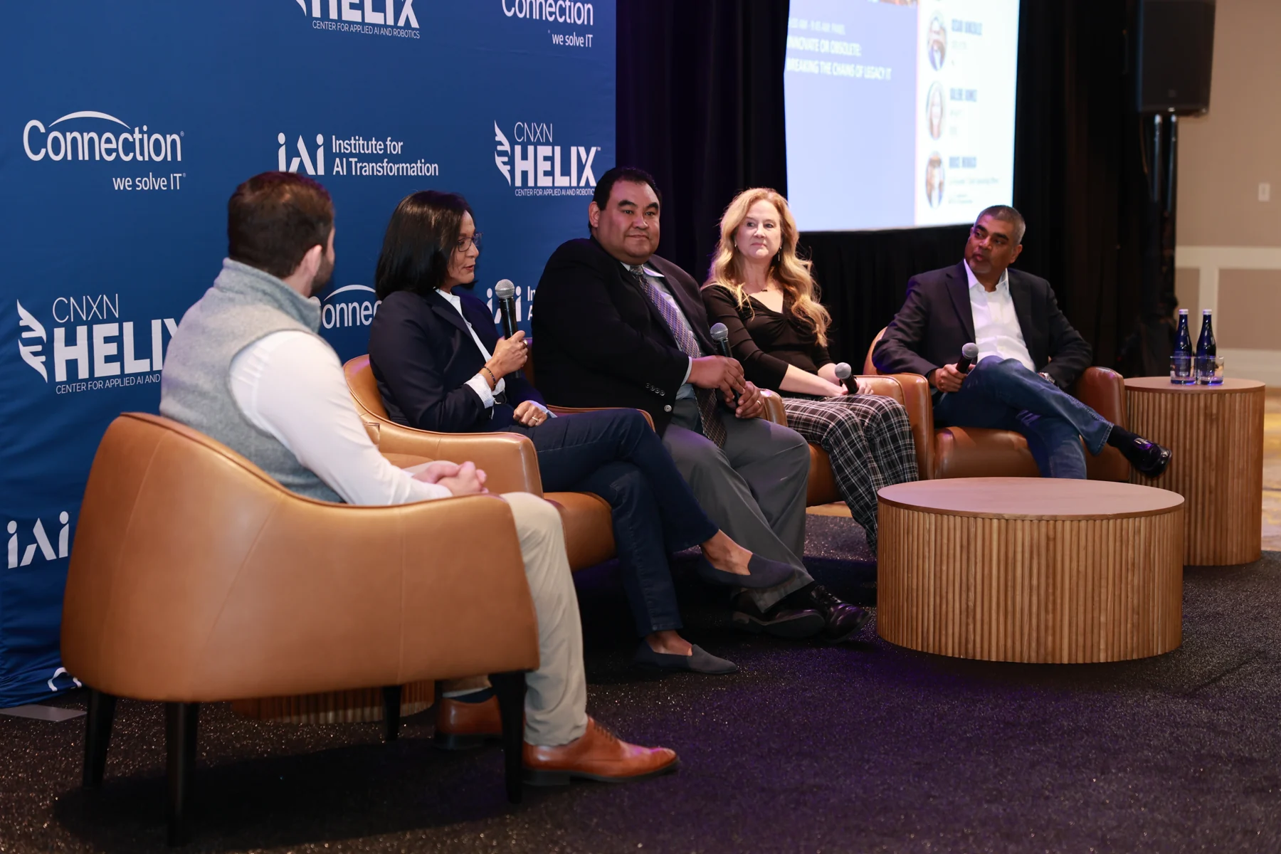Executive panel discussion during the retreat