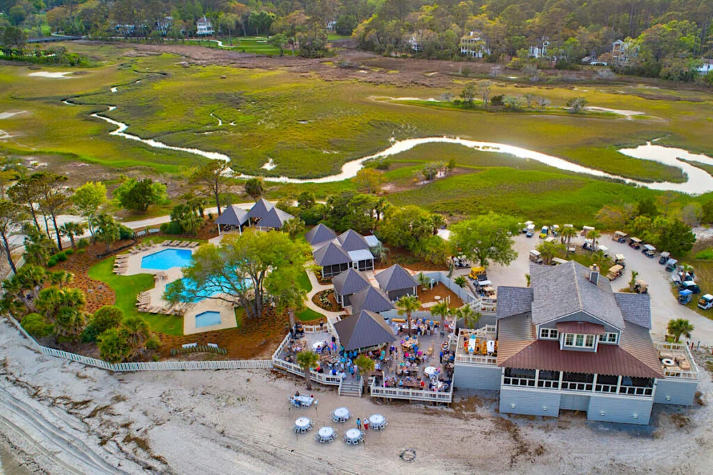 Aerial view of Haig Point on Daufuskie Island