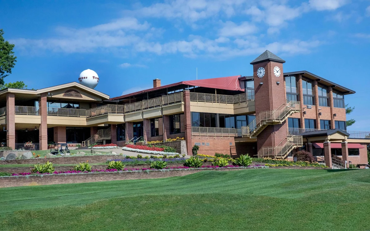 The Firestone Country Club clubhouse overlooking the course