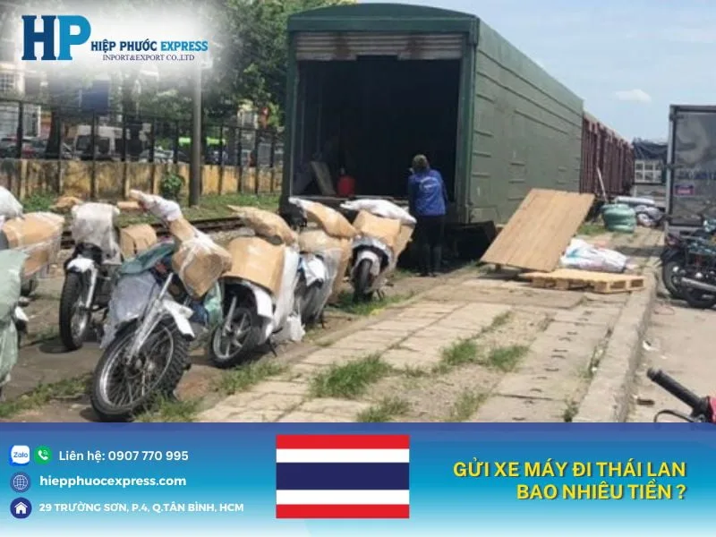 dich vu gui xe may di thai lan bao nhieu tien