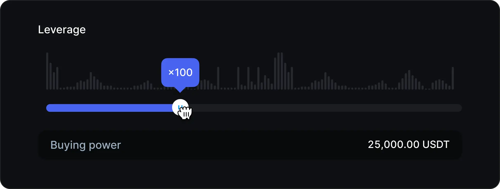 leverage slider