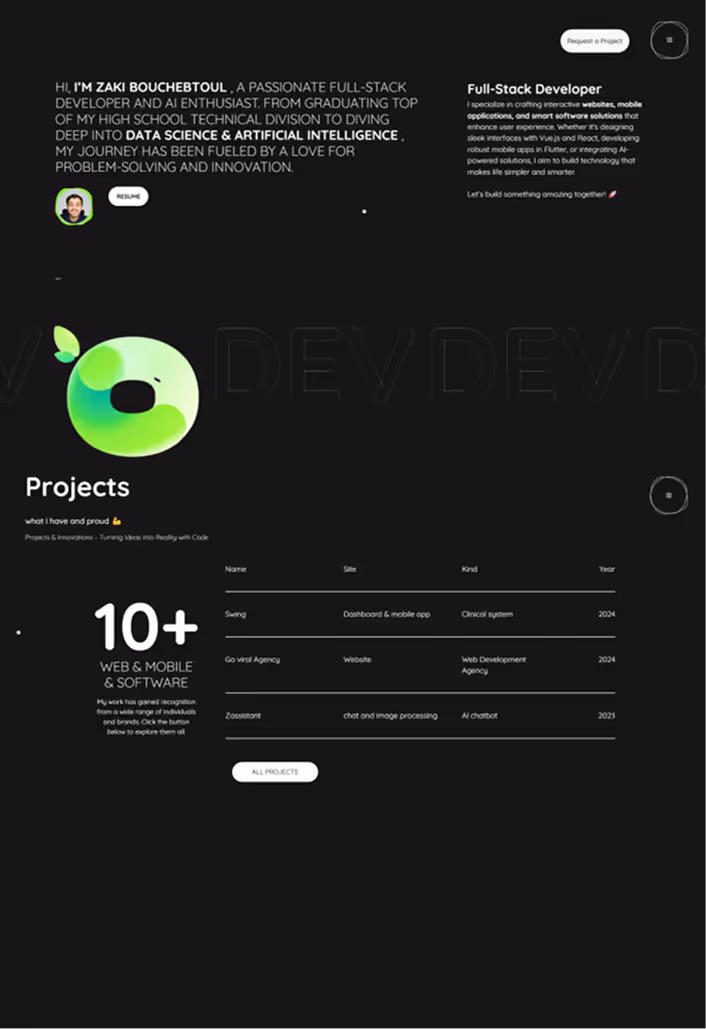Dev's Portfolio