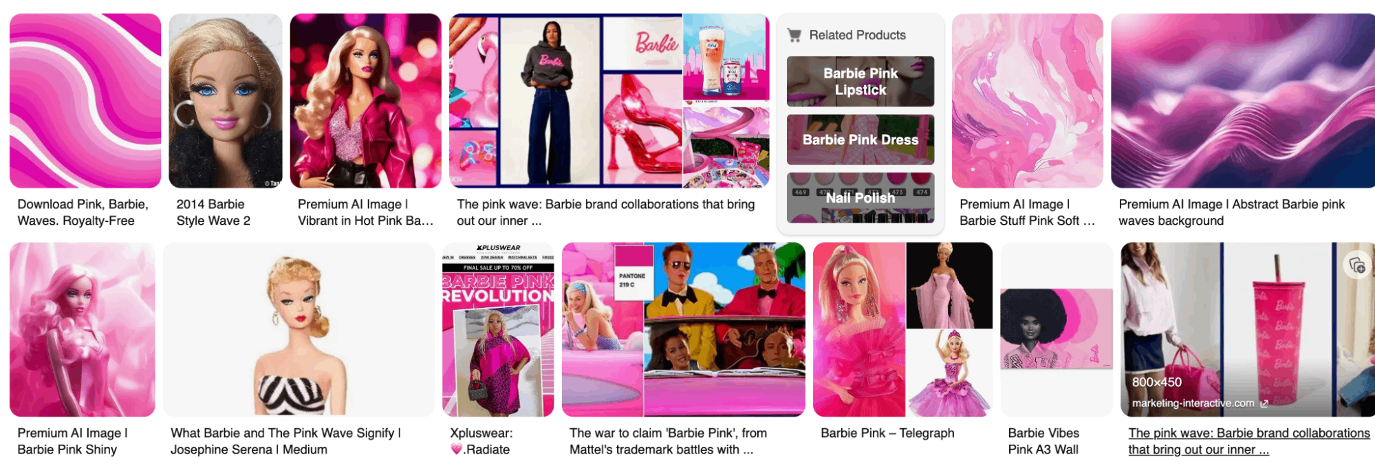 barbie pink wave