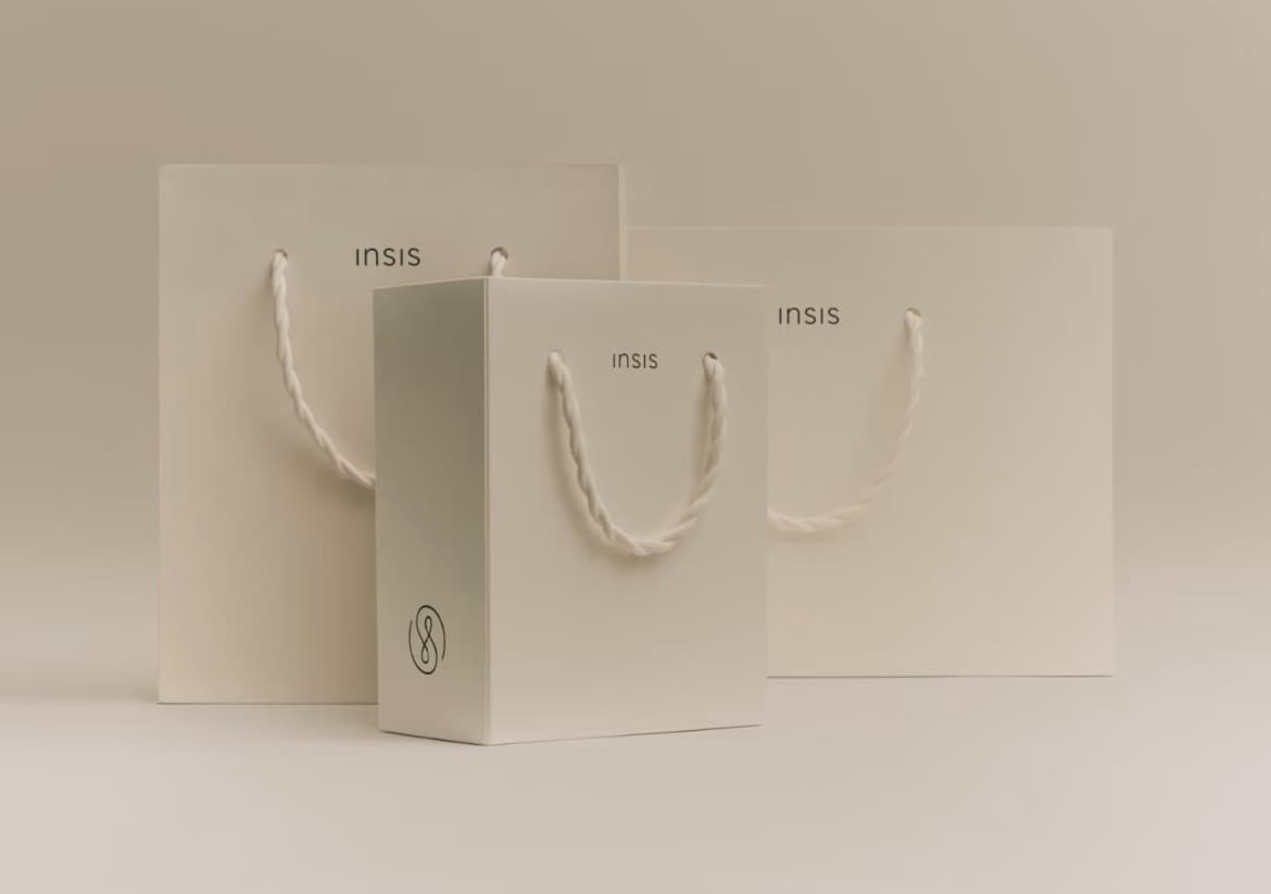 minimalist logo bags