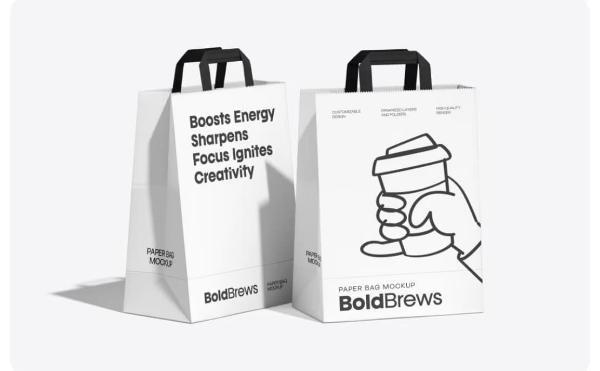 product illustration bags
