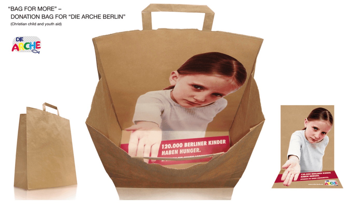 bag with inside prining surprises