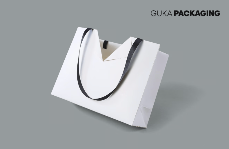 white cardboard bag