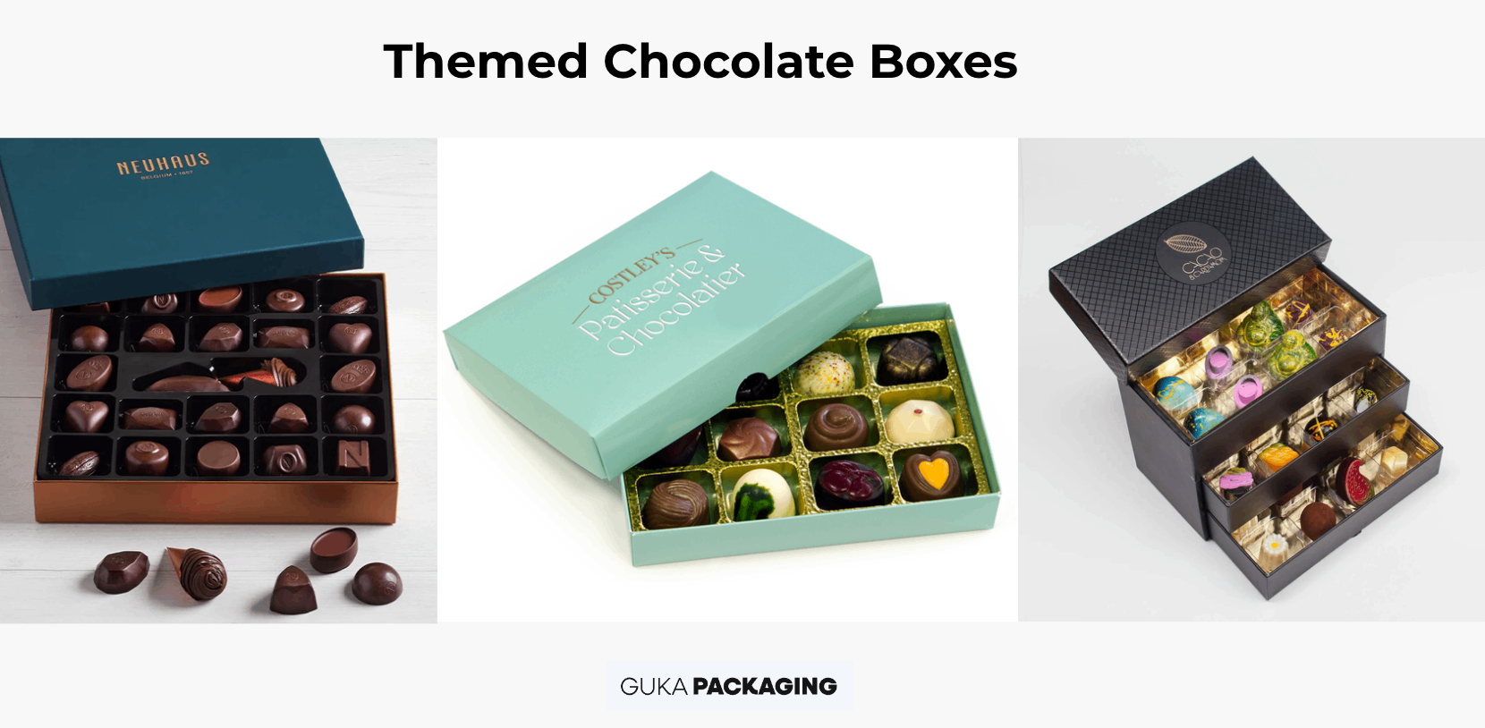 themed chocolate gift boxes
