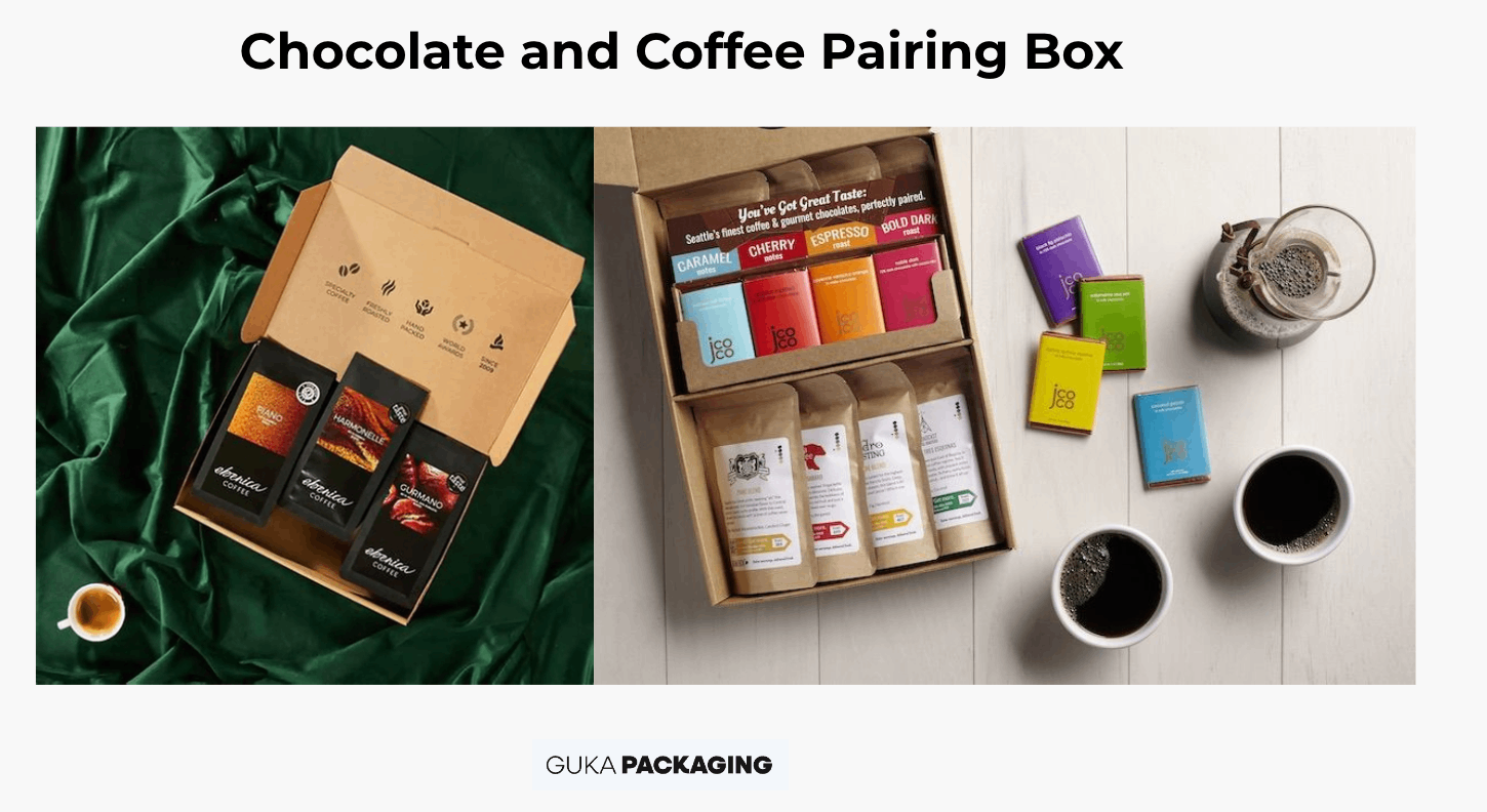 chocolate and coffee pairing box