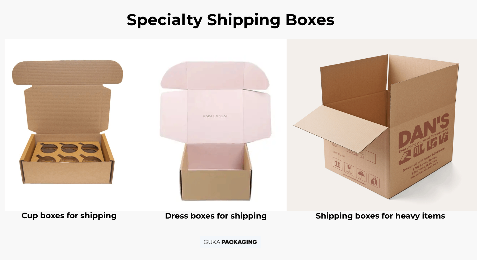 common types of shipping boxes