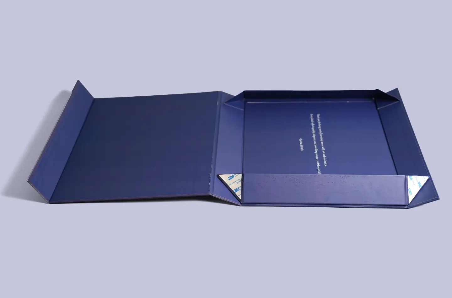 Flattened layout of a premium gold-stamped flip-top cigarette folding rigid box shown from the side