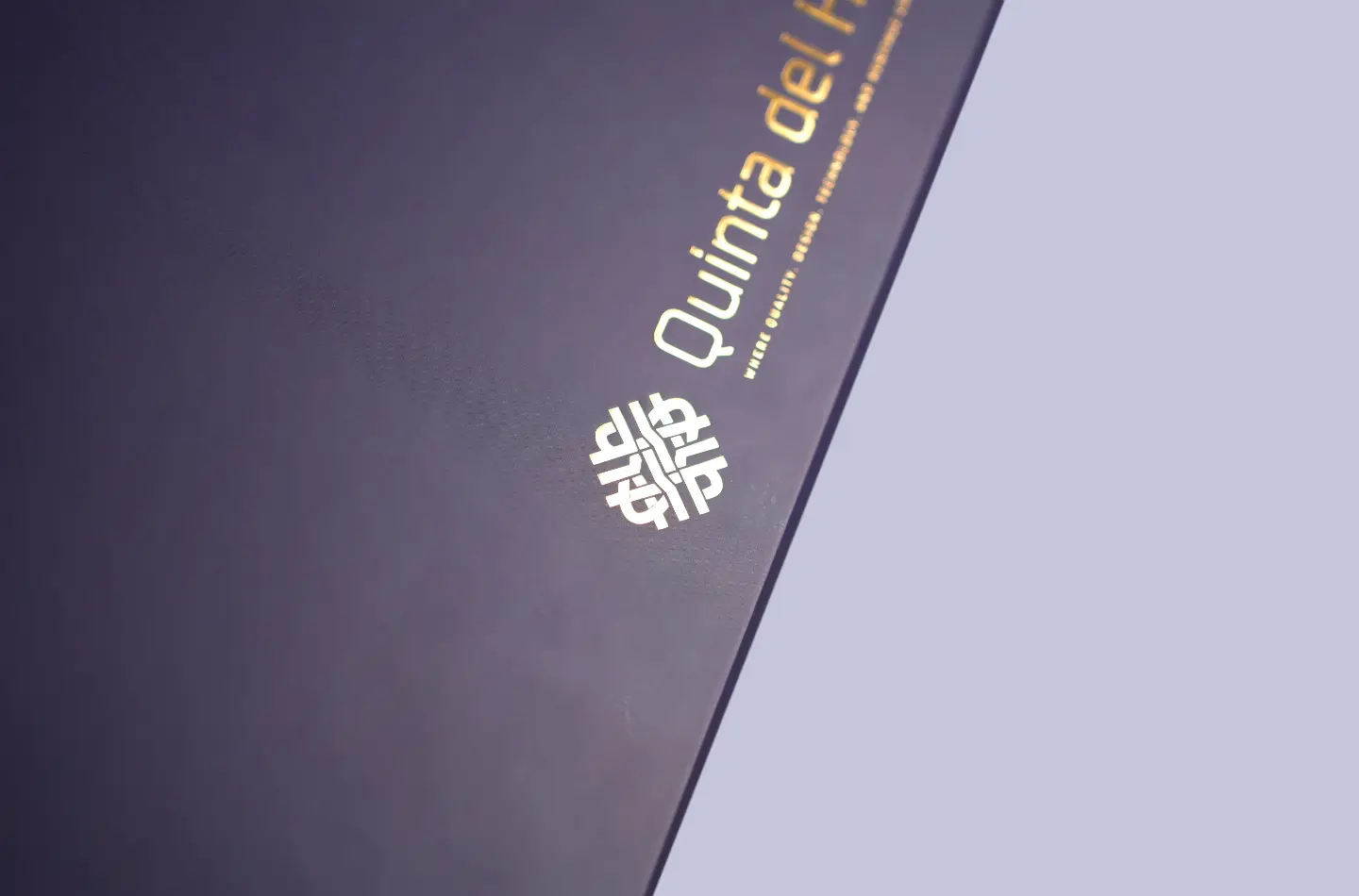Close-up of premium gold foil detail on a custom flip-top cigarette folding rigid box