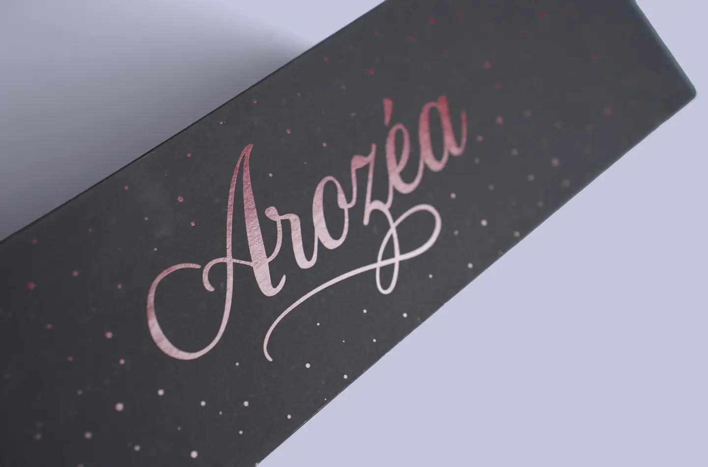 Detailed view of the UV printing on a black-red window drawer box surface