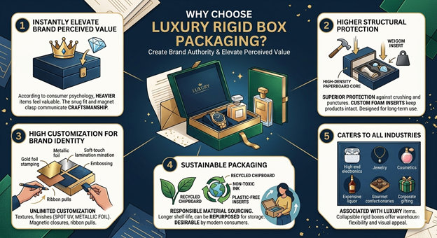 Why Choose Luxury Rigid Box Packaging