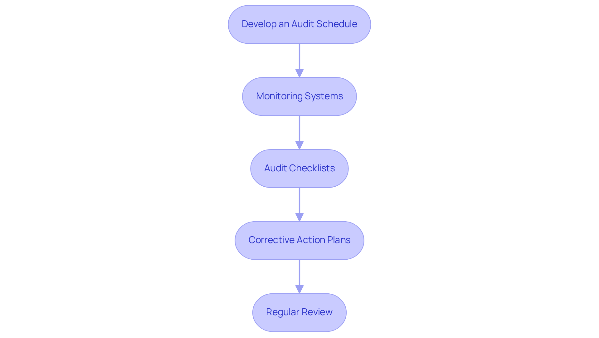 Each box represents a key step in the monitoring and auditing process. Follow the arrows to see how each step builds on the previous one to enhance compliance and operational efficiency.