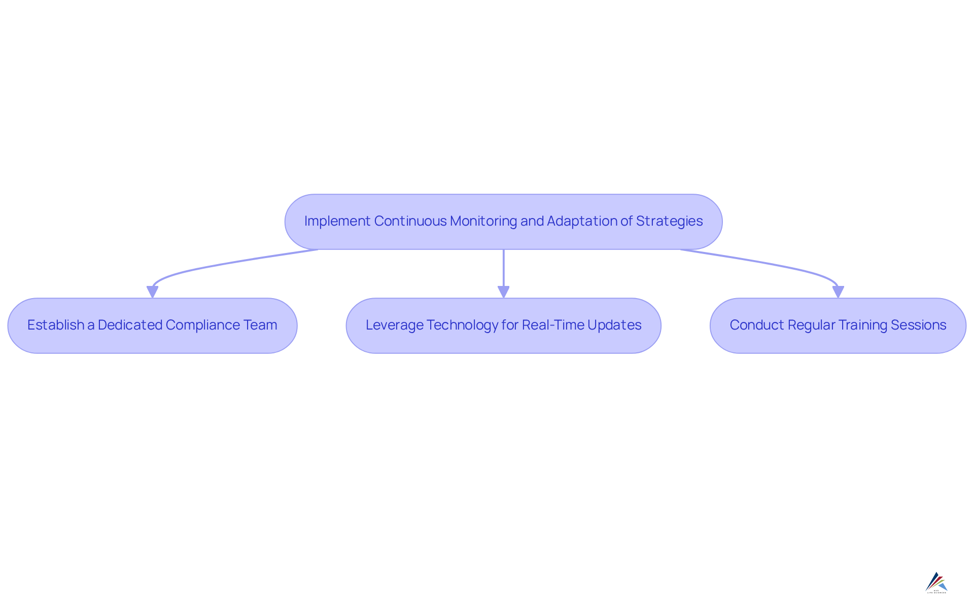 Each box represents a crucial step in enhancing compliance strategies. Follow the arrows to understand the sequence of actions organizations should take to adapt to changing regulations.