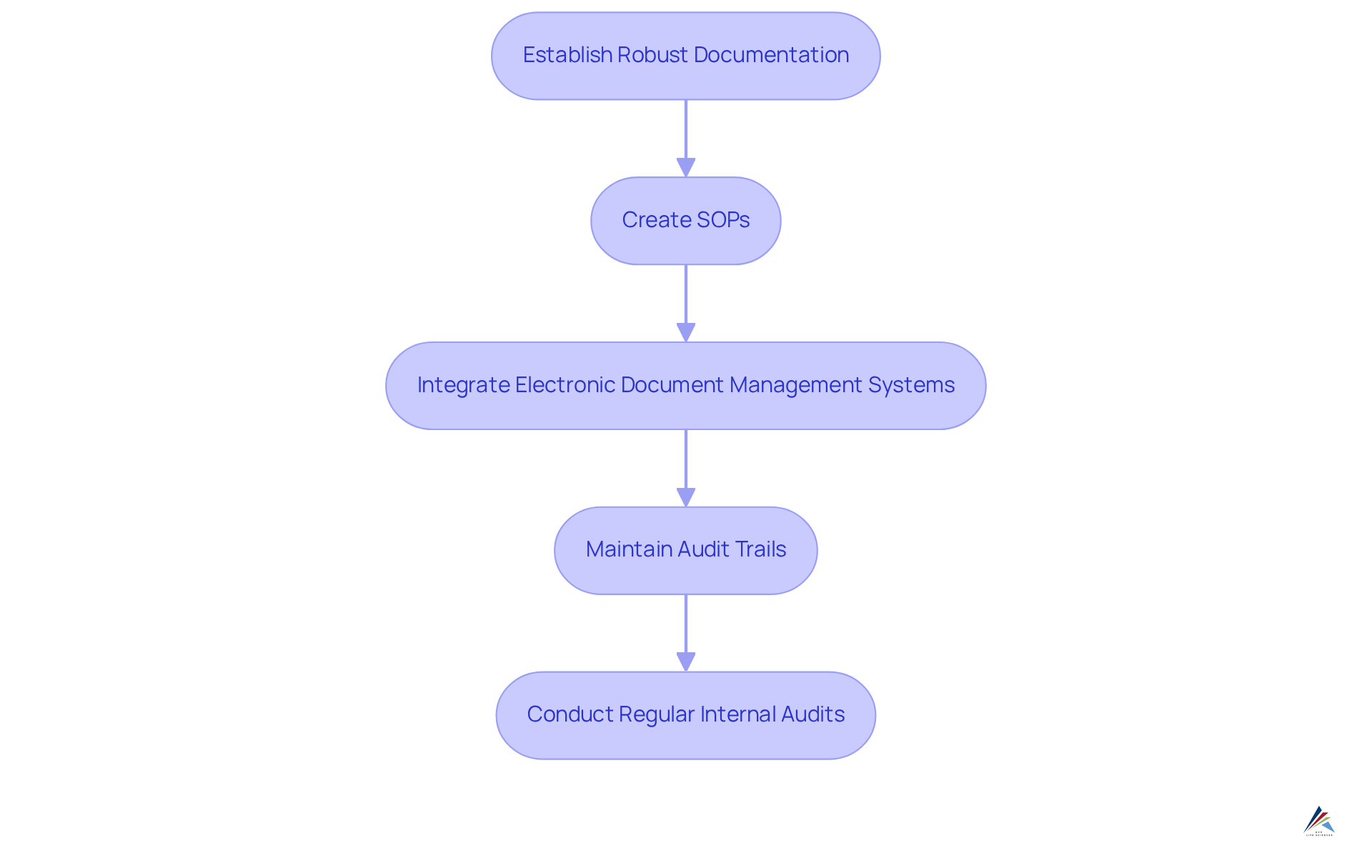 Follow the arrows to see the steps pharmaceutical firms need to take for effective documentation and compliance — each box represents a crucial action in the process.