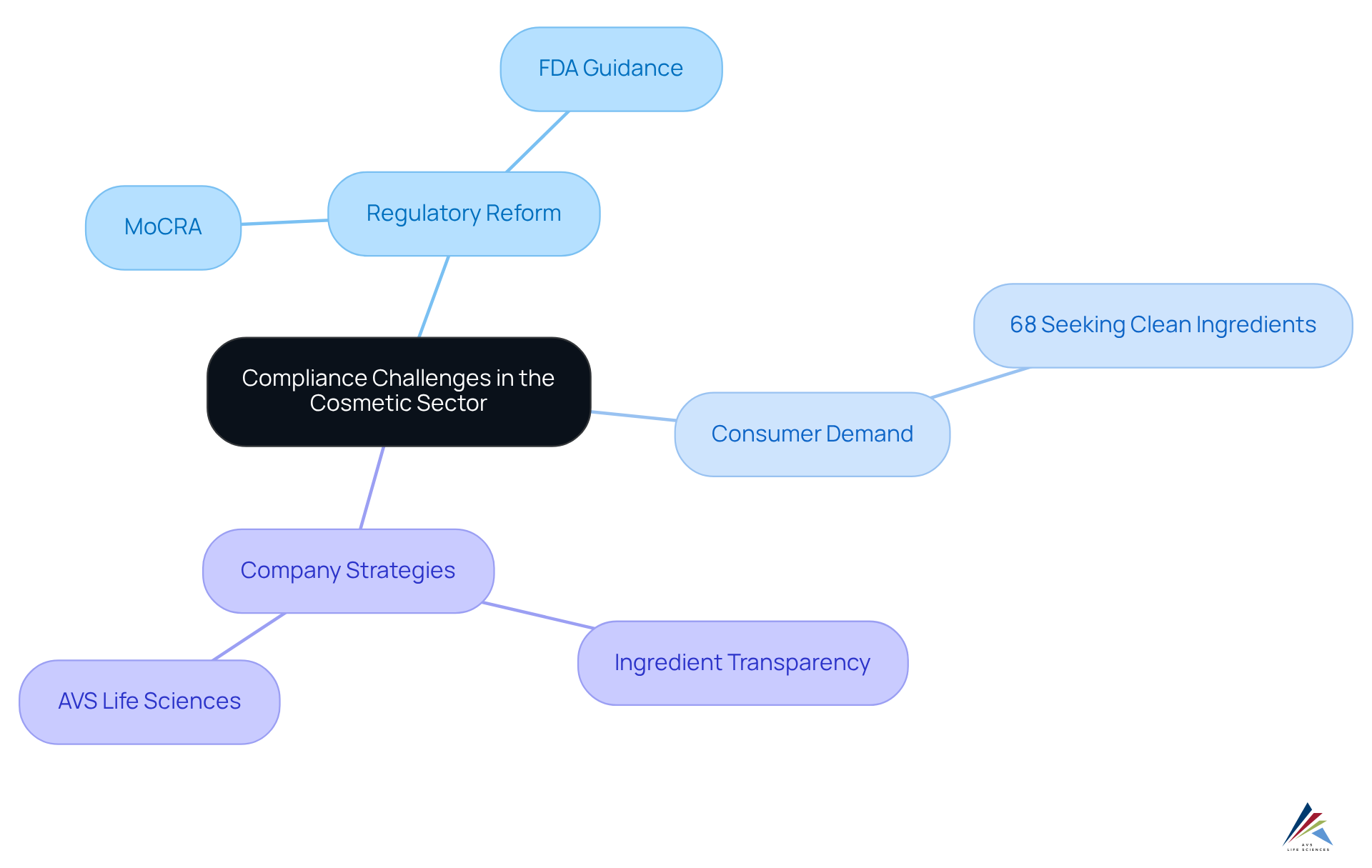 This mindmap illustrates the key aspects of compliance challenges in cosmetic marketing. Each branch represents an important area of focus, helping you understand how they relate to the overall theme of regulatory compliance and consumer transparency.