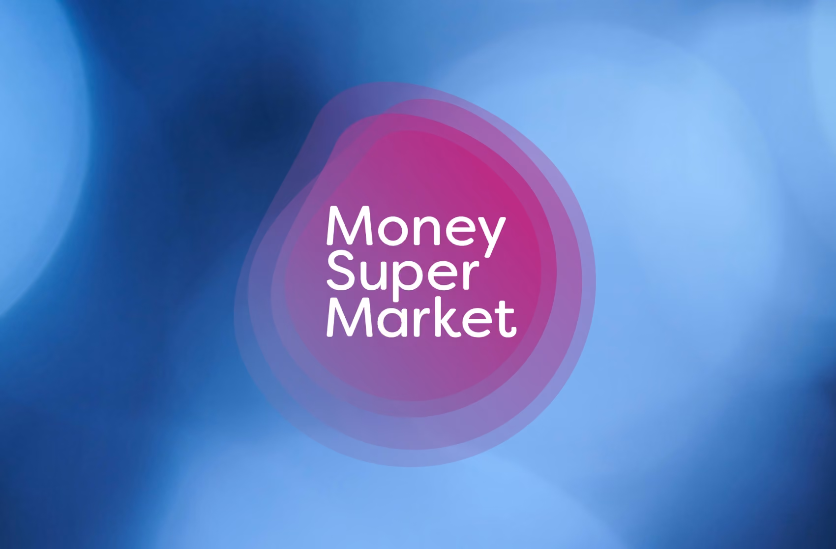 MoneySuperMarket logo on a blue and purple background