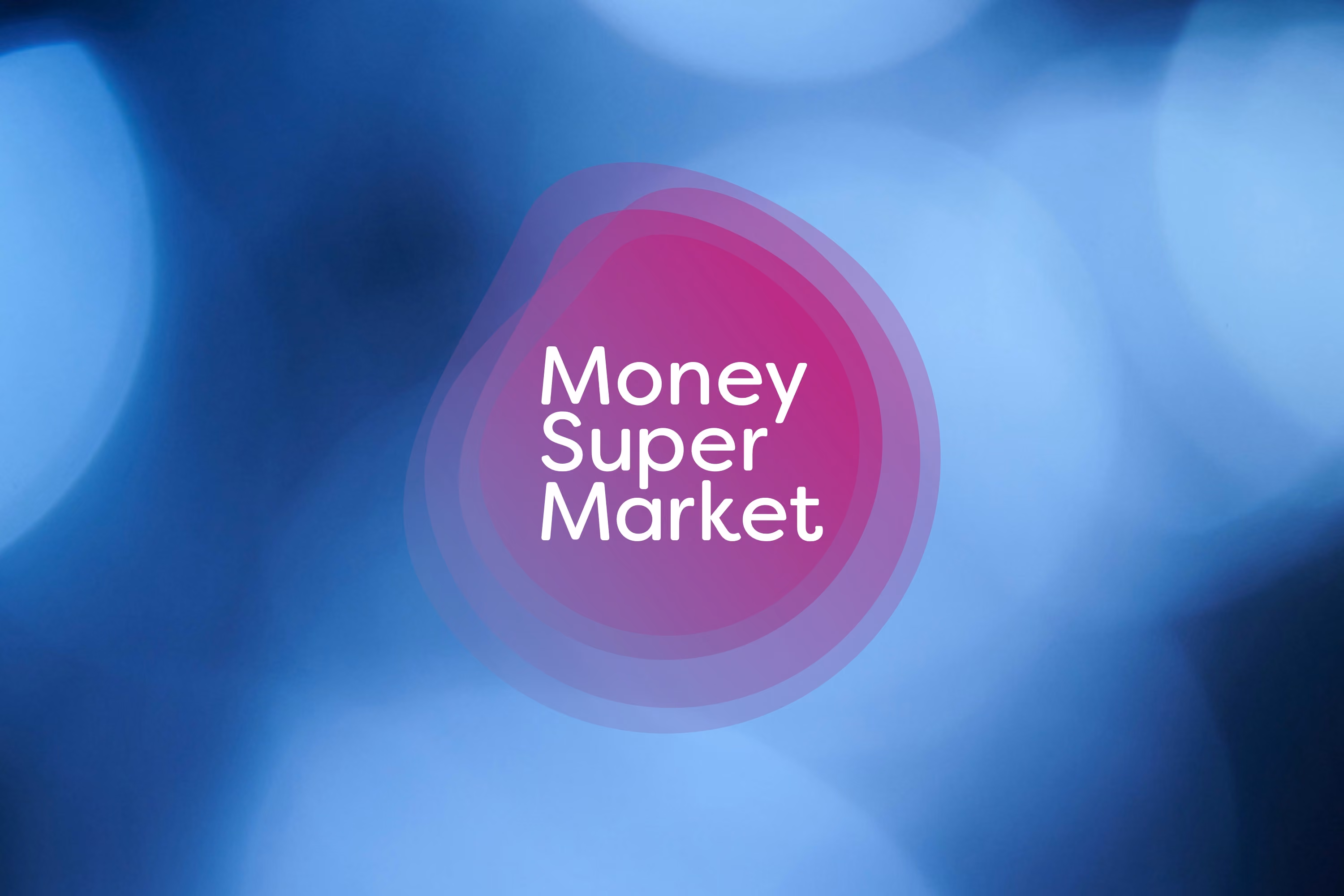 MoneySuperMarket logo on a blue and purple background