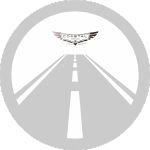 An icon showing the open road