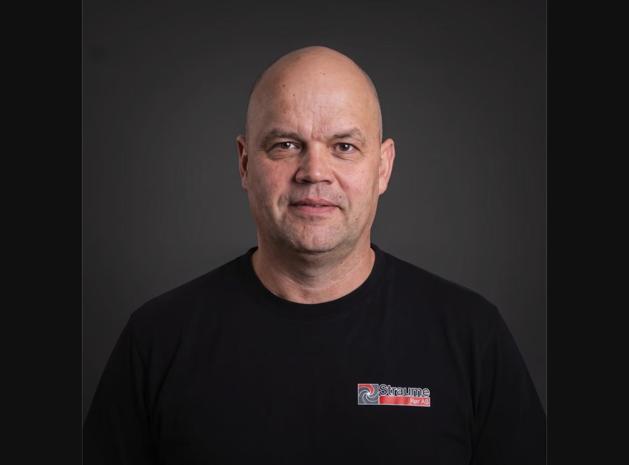 Portrettbilde av Saulius Stonkus, rørlegger hos straume rør