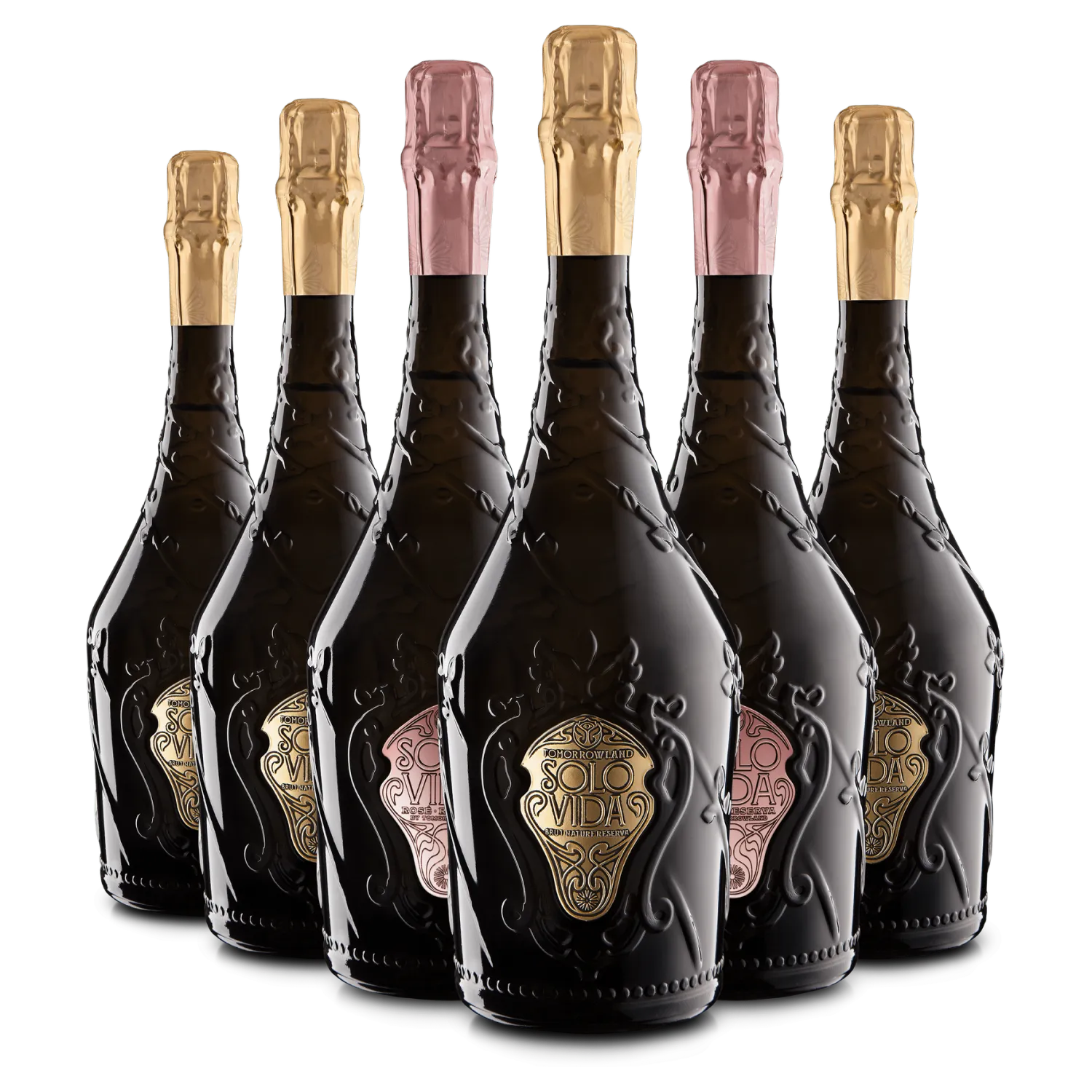 Solo Vida Reserva Mixed Box of 6 - sparkling wine set brut & rosé of 6